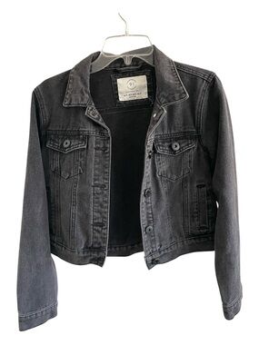 Cotton On Black Washed Denim Jacket